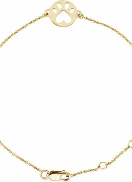 14K Yellow Gold Our Cause for Paws 7