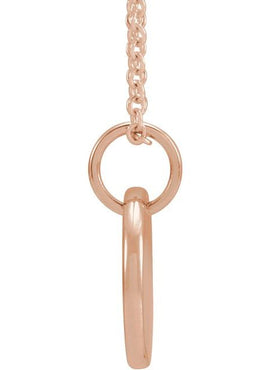 14K White Gold Engravable Round 16-18