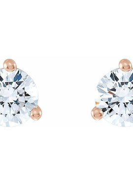 14K Yellow Gold 1/3 CTW Lab-Grown Diamond Stud Earrings