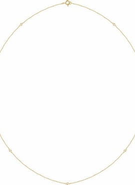 14K White Gold 1/4 CTW Natural Diamond 7-Station 24