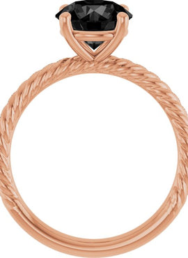 14K White Gold Lab-Grown Ruby Ring