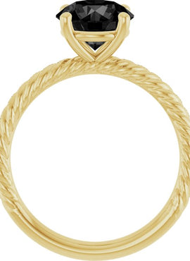 14K White Gold Lab-Grown Ruby Ring
