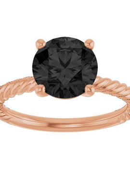 14K White Gold Lab-Grown Ruby Ring