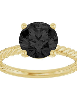 14K White Gold Lab-Grown Ruby Ring