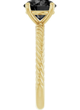 14K White Gold Lab-Grown Ruby Ring