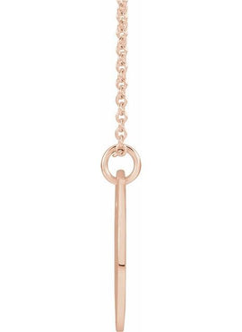 14K White Gold Pierced Cross Disc Pendant