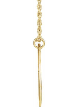 14K White Gold 20.7x15.4 mm Pierced Cross Shield Pendant