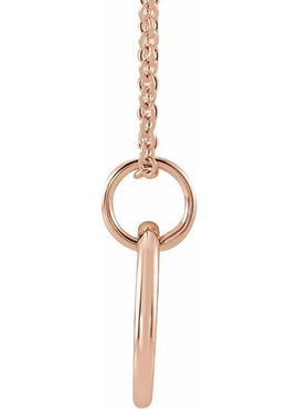 14K Yellow Gold Engravable .005 CT Natural Diamond 16-18