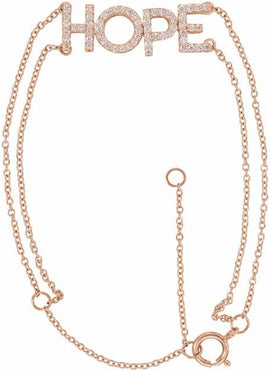 14K Yellow Gold 1/4 CTW Natural Diamond Hope 5-7