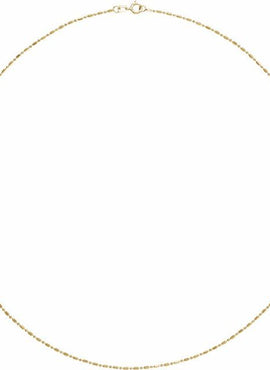 14K Yellow Gold 1.15 mm Hollow Diamond-Cut Bead 7