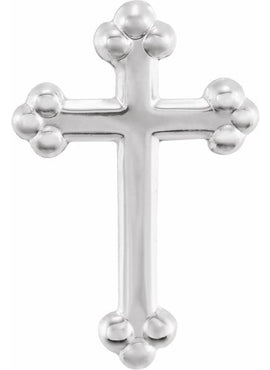 14K Yellow Gold Cross Lapel Pin