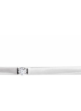 14K White Gold 1/10 CTW Natural Diamond Bar 17.5