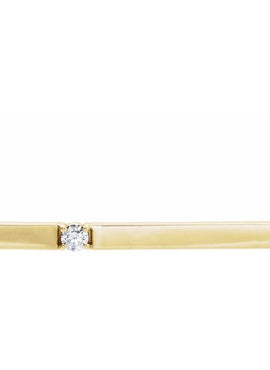 14K White Gold 1/10 CTW Natural Diamond Bar 17.5