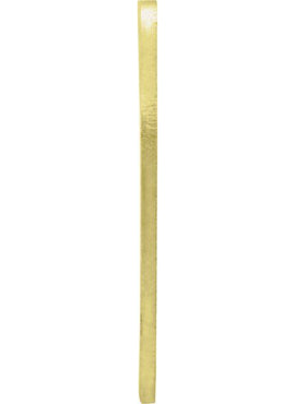 14K Yellow Gold 15 Gauge Heart Stamping without Eyelet