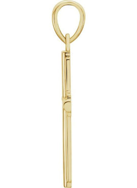 14K Rose Gold Cross Pendant