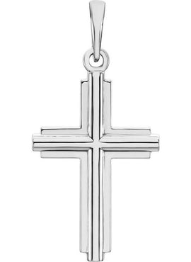 14K Rose Gold Cross Pendant