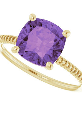 14K Yellow Gold Natural Sky Blue Topaz Ring