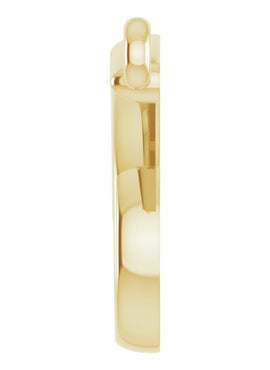 14K Yellow Gold Freeform Bar 16