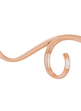 14K Yellow Gold Freeform Bar 16