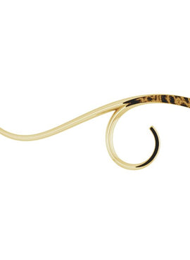 14K Yellow Gold Freeform Bar 16
