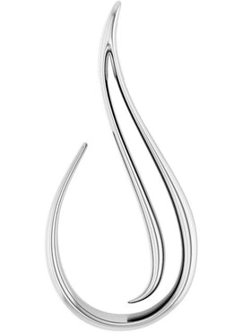 14K White Gold Freeform Pendant
