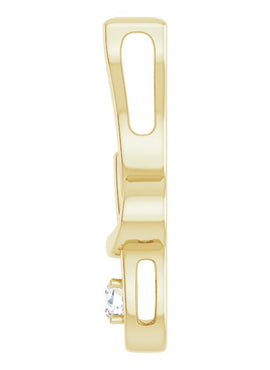 14K Yellow Gold 1/10 CTW Natural Diamond Pendant