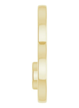 14K Yellow Gold 1/10 CTW Natural Diamond Pendant