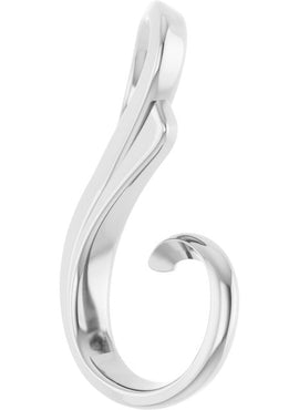 14K White Gold Freeform Slide Pendant