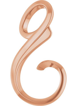 14K White Gold Freeform Slide Pendant
