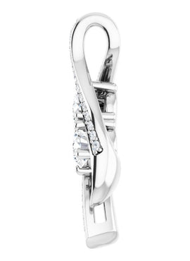 14K Yellow Gold 5/8 CTW Natural Diamond Two Stone Pendant