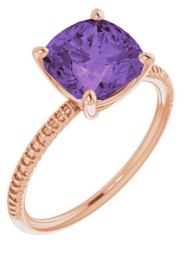 14K Yellow Gold Natural Sky Blue Topaz Ring