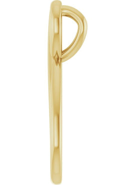 Platinum 23x10.9 mm Infinity-Inspired Pendant