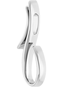 14K White Gold Freeform Pendant