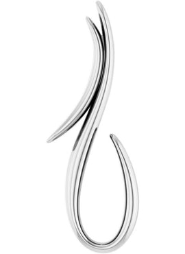 14K White Gold Freeform Pendant