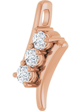 14K White Gold 1/3 CTW Natural Diamond Pendant