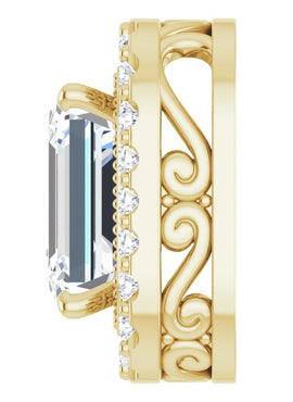 14K White Gold 5/8 CTW Natural Diamond Pendant