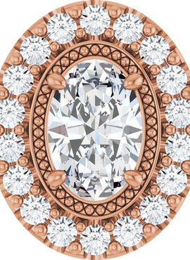 14K White Gold 5/8 CTW Natural Diamond Pendant