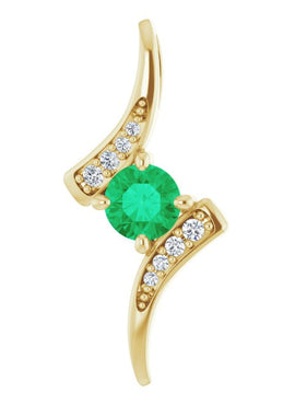 14K White Gold 1/3 CTW Natural Diamond Pendant