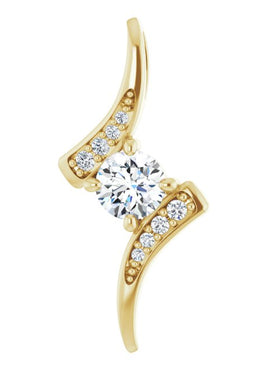 14K White Gold 1/3 CTW Natural Diamond Pendant
