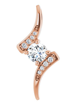 14K White Gold 1/3 CTW Natural Diamond Pendant