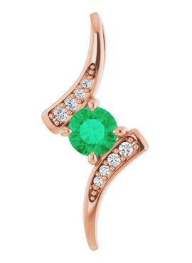 14K White Gold 1/3 CTW Natural Diamond Pendant