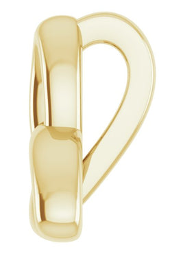 14K White Gold Celtic-Inspired Trinity Pendant
