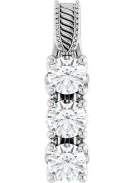14K Yellow Gold 5/8 CTW Natural Diamond Pendant