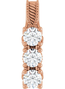 14K Yellow Gold 5/8 CTW Natural Diamond Pendant