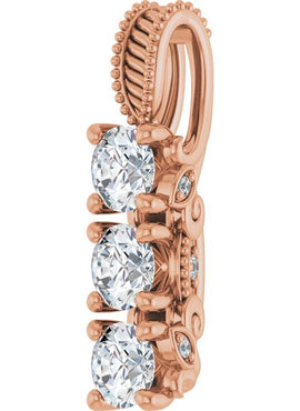14K Yellow Gold 5/8 CTW Natural Diamond Pendant