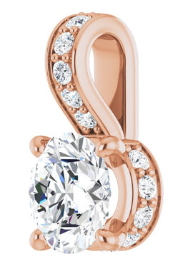 14K Yellow Gold 1/2 CTW Natural Diamond Pendant