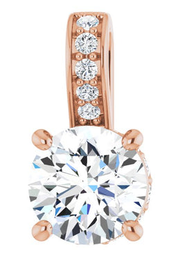14K Yellow Gold 1/2 CTW Natural Diamond Pendant