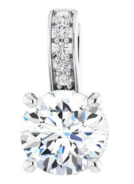14K Yellow Gold 1/2 CTW Natural Diamond Pendant