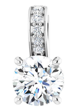 14K Yellow Gold 1/2 CTW Natural Diamond Pendant