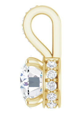 14K Yellow Gold 1/2 CTW Natural Diamond Pendant